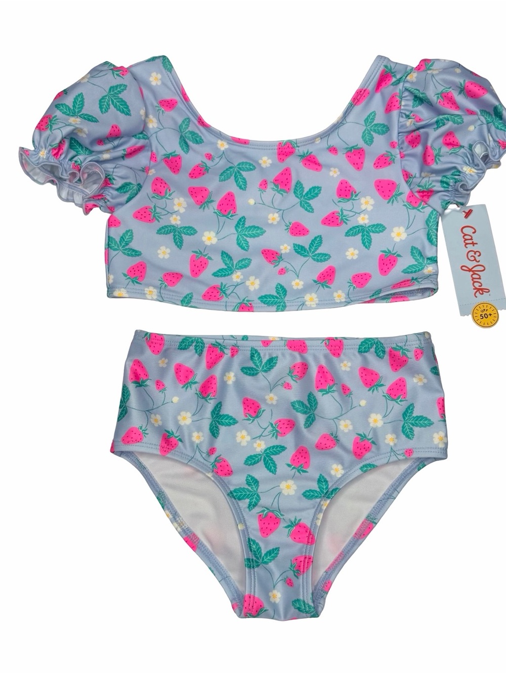 Cat & Jack Strawberries Two-Piece Swimsuit